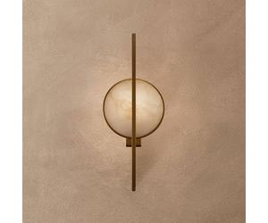 Maytoni Marmo aplique en oro con mármol