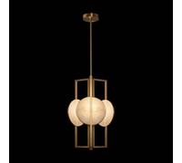 Maytoni Marmo lámpara colgante en oro, 3 luces