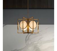 Maytoni Marmo lámpara colgante en oro, 6 luces