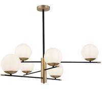 Maytoni Nostalgia lámpara de techo 6x40 W blanco-negro-oro MOD048PL-06G