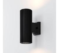 Maytoni Rando aplique de exterior, 2 luz, negro True