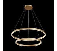 Maytoni Rim colgante LED, 840, 2 anillos, latón