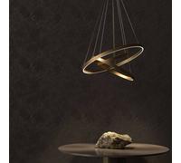 Maytoni Rim LED lámpara colgante, 840 3 aros negro