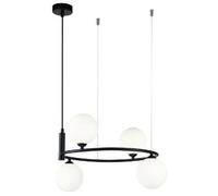 Maytoni Ring lámpara colgante 4x25 W negro MOD013PL-04B