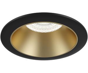 Maytoni Share lámpara empotrada 1x15 W negro-oro DL053-01BMG