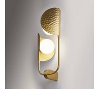 Maytoni Tropic aplique de pared, derecha, latón, 2 luces, metal True
