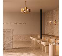 Maytoni Tropic aplique de pared, izquierda, latón, 2 luces, metal True