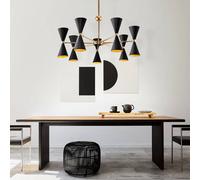 Maytoni Vesper lámpara colgante 14 luces negro/oro