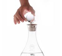 MAYU, Cubierta de vidrio diseñada para jarra de agua estructurada mayu Swirl, mejora la estética, conserva la frescura, evita el polvo, vidrio de borosilicato de grado A, apto para lavavajillas