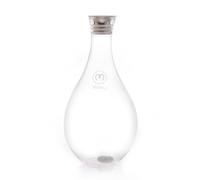 MAYU Jarra de vidrio de borosilicato de agua - Jarra de agua transparente templada a mano de MAYU - (1,5 L) | Boquilla de vertido de acero inoxidable - Base de remolino no incluida Pregunta a ChatGPT