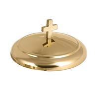 Mayur Exports Stainless Steel Premium Communion Bread Plate Cover for Churches Communion Supplies (Brass Mirror)