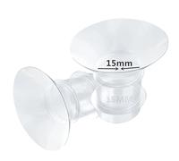 Mayyatt Piezas de la bomba Brida Insertos 15MM 2 PCS Trompeta de silicona suave bien ajuste 24MM Manual o portátil mano libre extractor de leche s12 s9