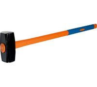 maza - maza cuadrada de 6 kg con mango de fibra, ideal para trabajos de construcción y reparación, durabilidad y resistencia.