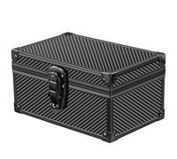 MAZACOO Faraday - Caja para Llavero, Caja de Bloqueo de señal para Protector de Llavero de Coche, Entrada sin Llave, Jaula de blindaje (Fibra de Carbono Negro)