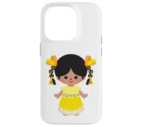 Mazahua Traditional Mexican Lele Doll Adelita Mexicana Otomi Carcasa para iPhone 14 Pro