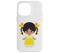 Mazahua Traditional Mexican Lele Doll Adelita Mexicana Otomi Carcasa para iPhone 14 Pro MAX