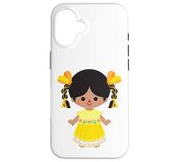Mazahua Traditional Mexican Lele Doll Adelita Mexicana Otomi Carcasa para iPhone 16
