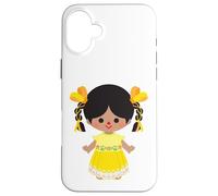 Mazahua Traditional Mexican Lele Doll Adelita Mexicana Otomi Carcasa para iPhone 16 Plus