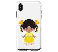 Mazahua Traditional Mexican Lele Doll Adelita Mexicana Otomi Carcasa para iPhone XS MAX