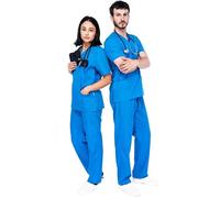 MAZALAT work wear Uniforme Sanitario Mujer | Uniforme Sanitario Hombre - Conjunto Unisex Casaca y Pantalón | Pijama Médico | Cómodo, Ligero y Ideal Para Uso Diario Profesional