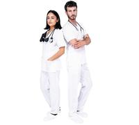 Mazalat Work Wear Uniforme Sanitario Mujer | Uniforme Sanitario Hombre - Conjunto Unisex Casaca y Pantalón | Pijama Médico | Cómodo, Ligero y Ideal Para Uso Diario Profesional