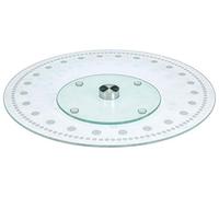 Mazali - Lazy Susan con diseño de Lunares, de Cristal, Cristal, Multicolor, 31 x 31 x 4 cm