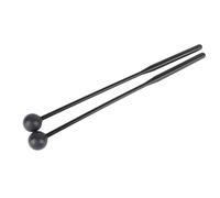 Mazas de percusión para xilófono y metalófono, 2 Unidades, plástico y Caucho Resistentes - cómodo Agarre, versátiles y Ligeras para músicos y Estudiantes (Negro)
