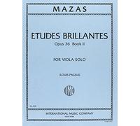 Mazas Jacques Fereol Etudes Brillantes, Op. 36, Book 2 - Viola solo - by Louis Pagels International