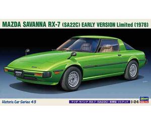 Mazda Savanna Rx-7 (sa22c) Early Versión Limited 1:24 Plástico Modelo Kit