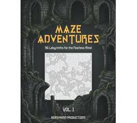 Maze Adventures - VOL 1: 96 Challenging Mazes for Kids and Adults - A Fun Puzzle & Activity Book