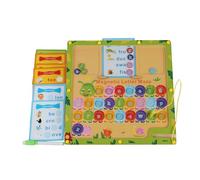 Maze alfabeto magnético, letras del alfabeto magnético | Tarjeta de letras magnéticas de madera de doble cara - Juguetes de desarrollo de lectura y escritura para mejorar las relaciones familiares pa