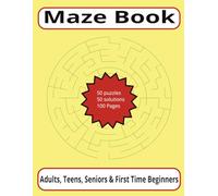 Maze Book: 8.5 x 11, Book is 101 Pages of easy to see Print Brain-Boosting Mazes for Fun, Focus, and Relaxation, Gifts for traveling, Vacation, or Leisure Time.