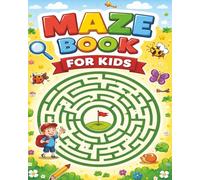 Maze book for Kids: A circular maze book is a fun, compact puzzle book where every maze is designed inside (or shaped as) a circle.