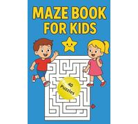 Maze Book For Kids: Maze Book puzzle game brain - 6 x 9inches, 80 pages , round and rectangle puzzles