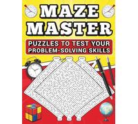 Maze Books for Adults & Seniors Large Print (Exclusive Edition): 100 Challenging Puzzles with Solutions Included, Easy to Hard