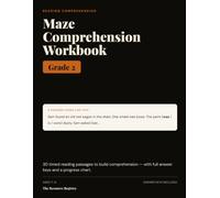 Maze Comprehension Workbook, Grade 2: 30 Timed Reading-Comprehension Passages with Answer Keys | Reading Fluency & Benchmark Practice for 2nd Grade