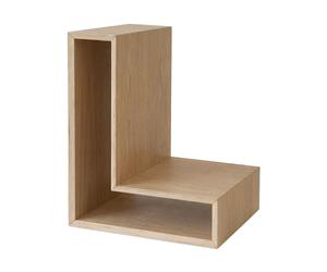 Maze Estante de pared L-shelf Roble. 30 × 38 × 29 cm