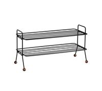 Maze Estante zapatero Bill negro-marrón oscuro