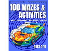 Maze for Kids - Fun Maze Activity Book for Kids - Screen-Free Family Time with Mazes Coloring & Word Search - Maze Books for Kids Ages 4- 8