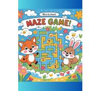 Maze Game Workbook in Color: Maze, back to school, creative, activity, brain sharpening