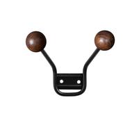 Maze Perchero de pared Bill XXS negro-marrón oscuro