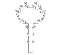 Maze Perchero Tree negro