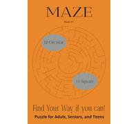 MAZE Puzzle Book: Maze Puzzles with Easy-to-Read Print | 6x 9 inches | 50 pages | 25 Puzzles, Great for the All to try, Gifts for Vacations, Holidays, Free Times, Brain Exercise.