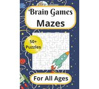 Maze Puzzle Book: Mazes, Easy to read | 6 x 9 inches, 110 pages | 50 + Puzzles| Gifts for Travel, Vacations, Holidays