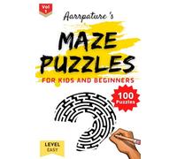 Maze Puzzles For Kids and Beginners [ Easy Level ]: 100 Maze Puzzles For Kids and Beginning Adults l Volume 1 l With Large