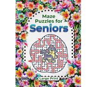 Maze Puzzles for Seniors Large Print, Cat Activity Book for Memory Improvement: Logic and Brain Games for Elderly People to keep Old Sharp Minds (Memory Games for Seniors)