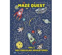 Maze Quest: Vol 1 Rectangular Adventures | 50 Challenging Mazes for Children Aged 8 to17 with Solutions | 8.5x11 | 100 Pages (Maze Quest: Fun Brain Games for Kids)
