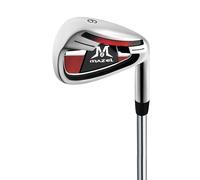 MAZEL Hierro de golf individual 1,2,3,4,5,6,7,8,9, hierro de golf con ejes de acero para golfistas diestros (acero inoxidable, negro rojo, hierro 6, rígido, derecho)