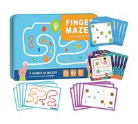 Mazer de Dedo para niños | Juego de Tarjetas de Memoria de Entrenamiento Cerebral: Juego de Mesa de Desarrollo de Pensamiento Infantil, educación & Stem, ayudas de enseñanza de Ejercicios d
