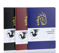 Mazeran Diario de campaña para Calabozos y Dragones 5e - Cuaderno de tapa blanda A5 - Diario DnD, cuaderno DnD, D&D 5e, diario de personajes (paquete de 3)